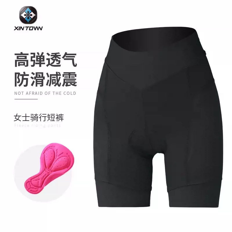 Cycling shorts for women, high waisted road bikes, outerwear for quick drying cycling equipment, breathable and shock-absorbing cycling pants for women