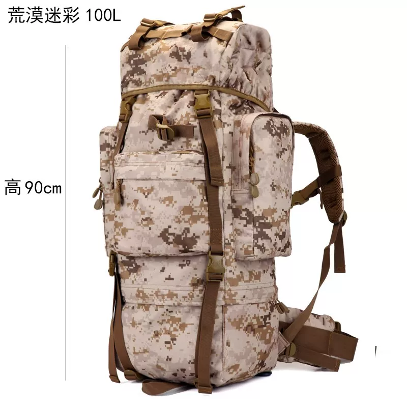 Extra large capacity backpack travel bag, men's tactical backpack, backpack, outdoor oversized travel mountaineering bag, waterproof