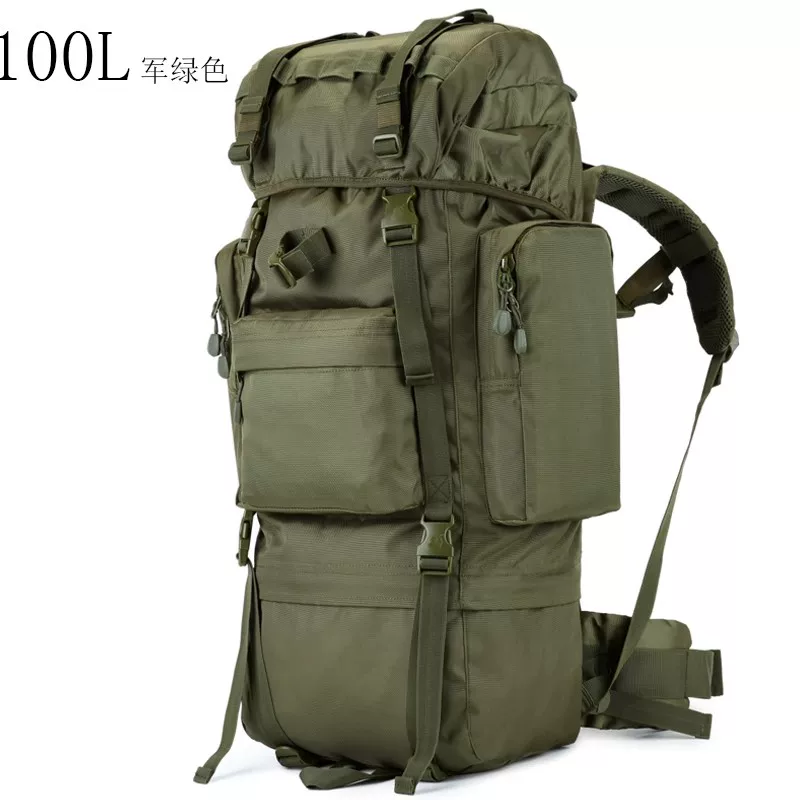 Extra large capacity backpack travel bag, men's tactical backpack, backpack, outdoor oversized travel mountaineering bag, waterproof