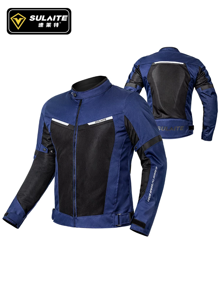 Cycling suit, motorcycle men's summer motorcycle rally suit, knight retro casual top, all season racing anti fall breathable