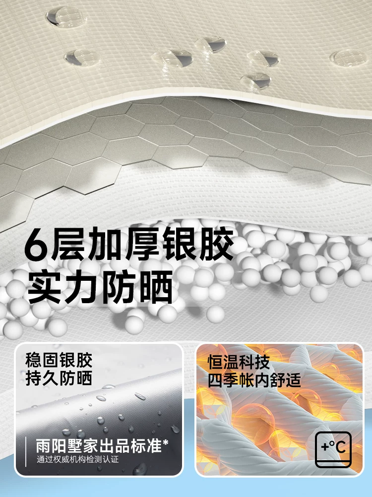 Fully automatic folding portable one button opening and closing tent outdoor camping sunscreen overnight rainstorm proof thickened camping equipment