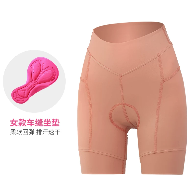 Cycling shorts for women, high waisted road bikes, outerwear for quick drying cycling equipment, breathable and shock-absorbing cycling pants for women