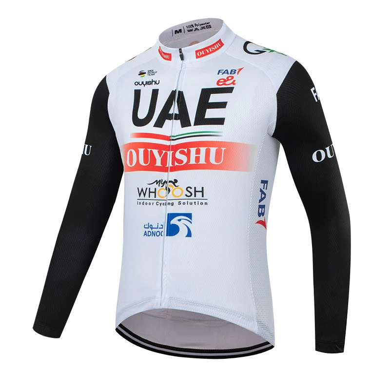 Sky cycling suit with long sleeves, men's slim fit mountain road bike, spring/summer/autumn cycling shirt, breathable and sun protection customization