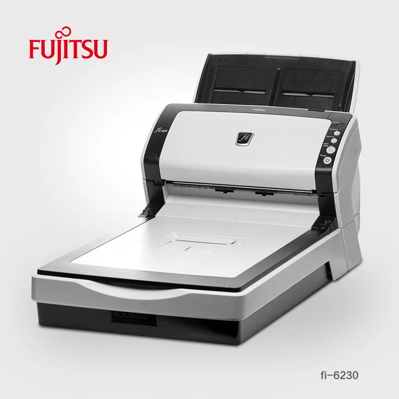 富士通fi60扫描仪机自动连续双面彩色高清高快速A4文件专业办公
