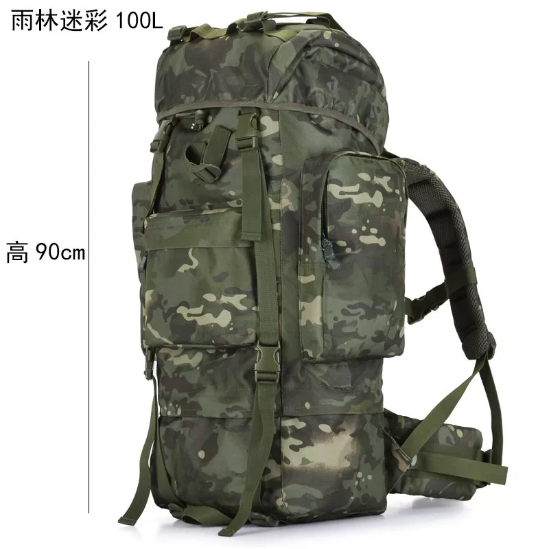 Extra large capacity backpack travel bag, men's tactical backpack, backpack, outdoor oversized travel mountaineering bag, waterproof