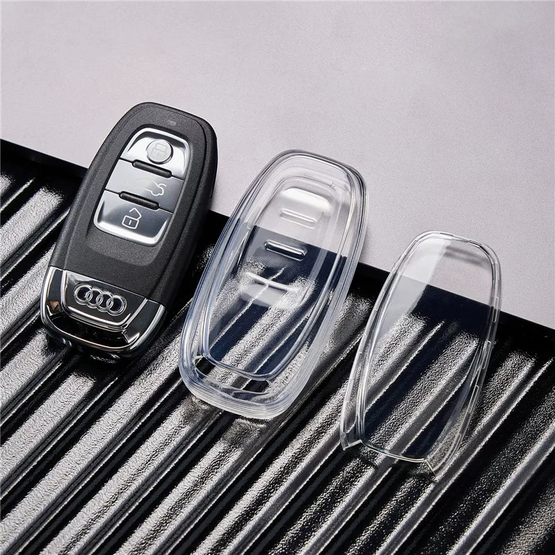Подходит для прозрачного ключа Audi A4L A6L A7 A8 Q5L Q7 Q8 Automotive Caps