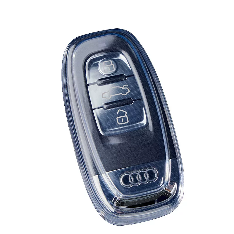 Подходит для прозрачного ключа Audi A4L A6L A7 A8 Q5L Q7 Q8 Automotive Caps