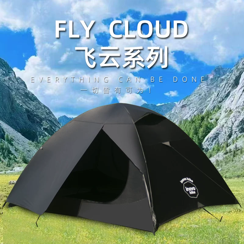 INOVO HIKE Outdoor Ultra light Silicone Coated Tent 15D Nylon Tear resistant, Storm proof, Wind proof Hiking