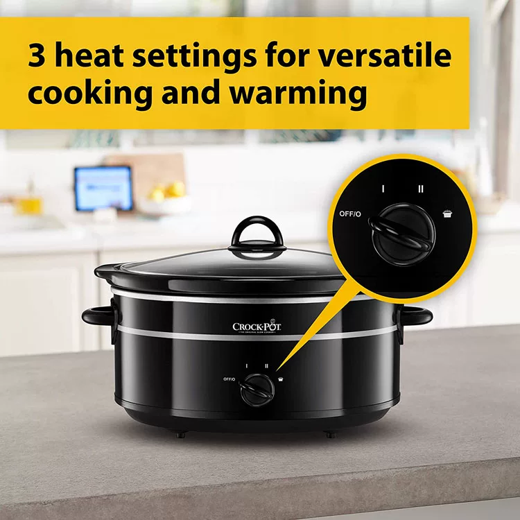 Медленноварка Crock-Pot SCV655B с керамической чашей 6.5л