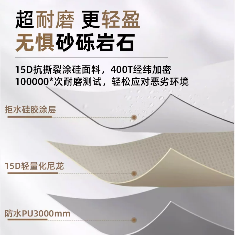 INOVO HIKE Outdoor Ultra light Silicone Coated Tent 15D Nylon Tear resistant, Storm proof, Wind proof Hiking