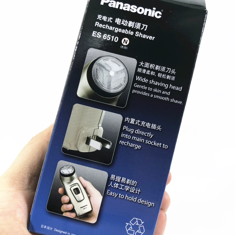 Panasonic Electric Shaver ES6510 встроенный -в зарядке независимого скребка с большим ножом нужно побриться