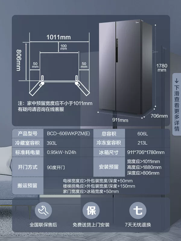 Холодильный комплект Midea Cold Set 606 л
