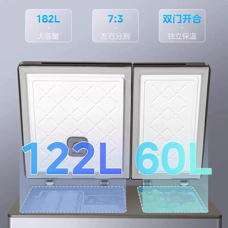Семейный брокер Midea Shuangwen 182/220 Littin -стиль Credit Crower Cooler в холодильнике и замораживающем двойном коммерческом