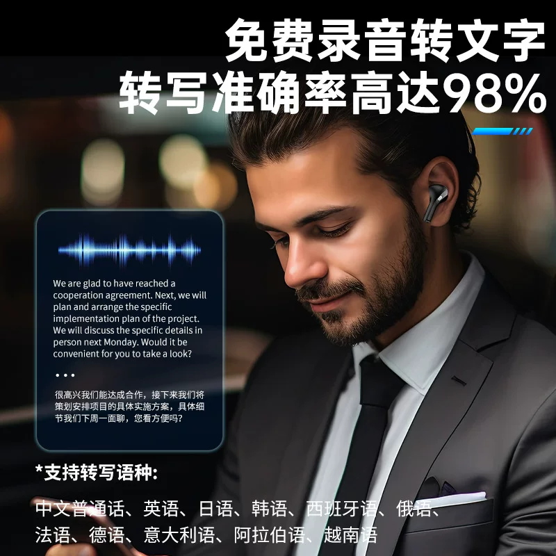 Беспроводные наушники-переводчики Airpro Intelligent Translation AI Voice
