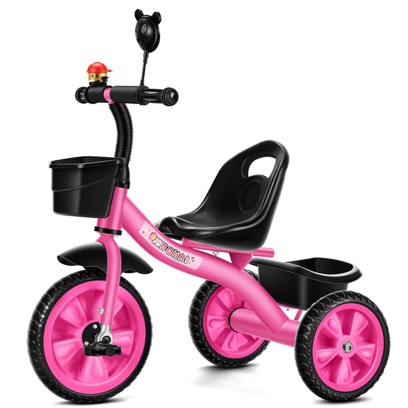 Star Child brand baby stroller, large size children's tricycle, suitable for babies aged 1-6 with push handle, high-end baby stroller with sunshade and storage basket, tricycle