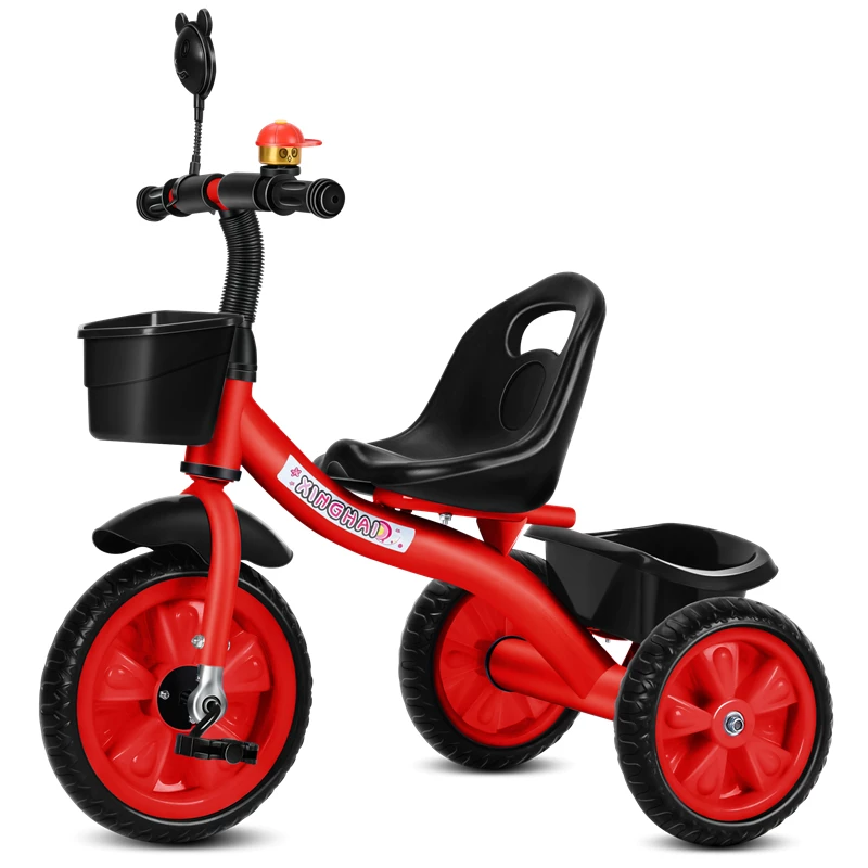 Star Child brand baby stroller, large size children's tricycle, suitable for babies aged 1-6 with push handle, high-end baby stroller with sunshade and storage basket, tricycle
