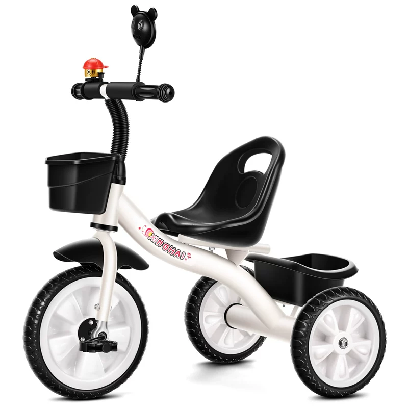 Star Child brand baby stroller, large size children's tricycle, suitable for babies aged 1-6 with push handle, high-end baby stroller with sunshade and storage basket, tricycle