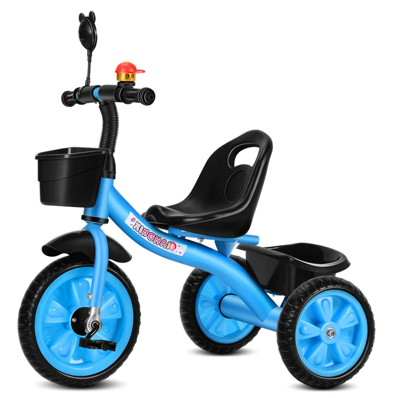 Star Child brand baby stroller, large size children's tricycle, suitable for babies aged 1-6 with push handle, high-end baby stroller with sunshade and storage basket, tricycle