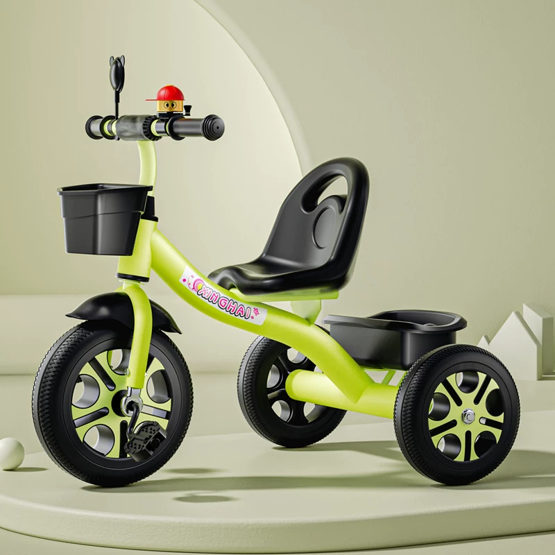 Star Child brand baby stroller, large size children's tricycle, suitable for babies aged 1-6 with push handle, high-end baby stroller with sunshade and storage basket, tricycle