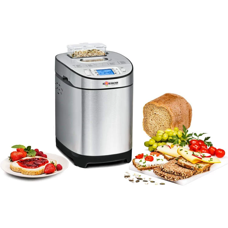 Мультифункциональная хлебопечка Rommelsbacher BA 550 из нержавеющей стали