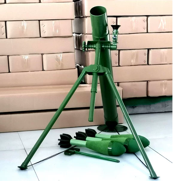 Large Toy Mortar, Explosive Cannon, Launch Distance, Long Slide, Turret, Mortar Throwing, Winch, Far Army Green