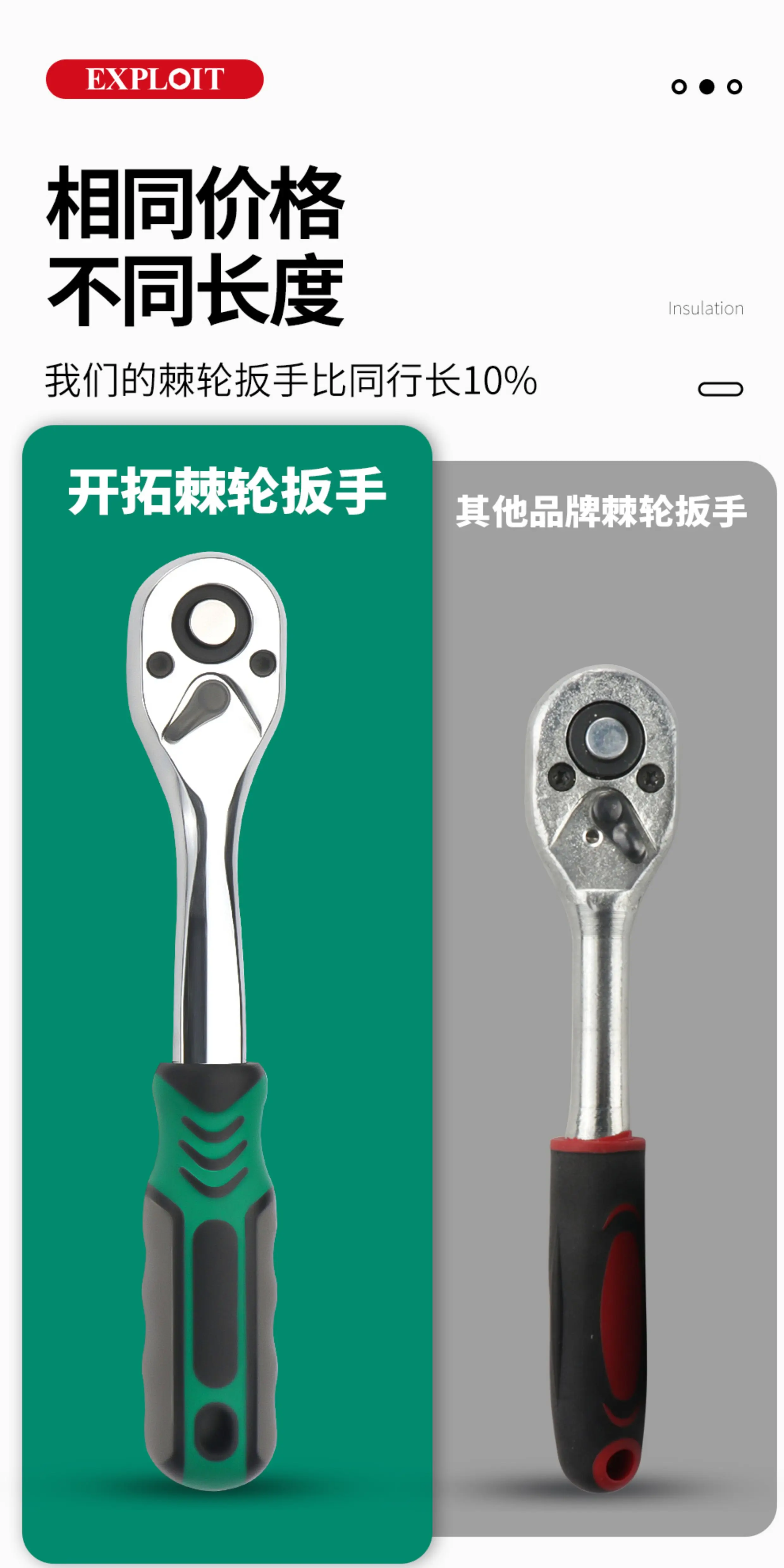 46 piece set of auto repair tools for new energy vehicle maintenance, 72 tooth ratchet wrench, professional tool S2 set