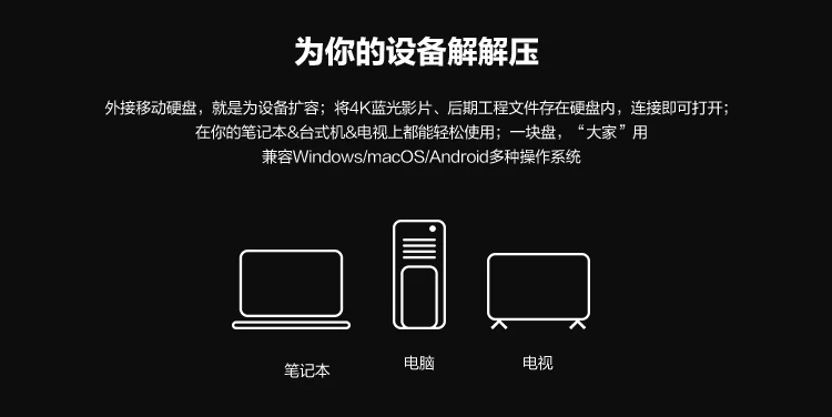 Popular Lenovo F508 portable hard drive 2t large capacity high-speed 1t USB 3.2 external tablet