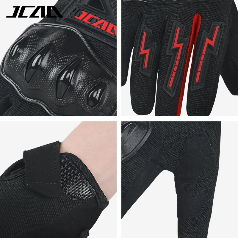 JACC motorcycle riding gloves for men and women, summer thin, breathable, anti fall motorcycle touch screen, small size electric bike gloves