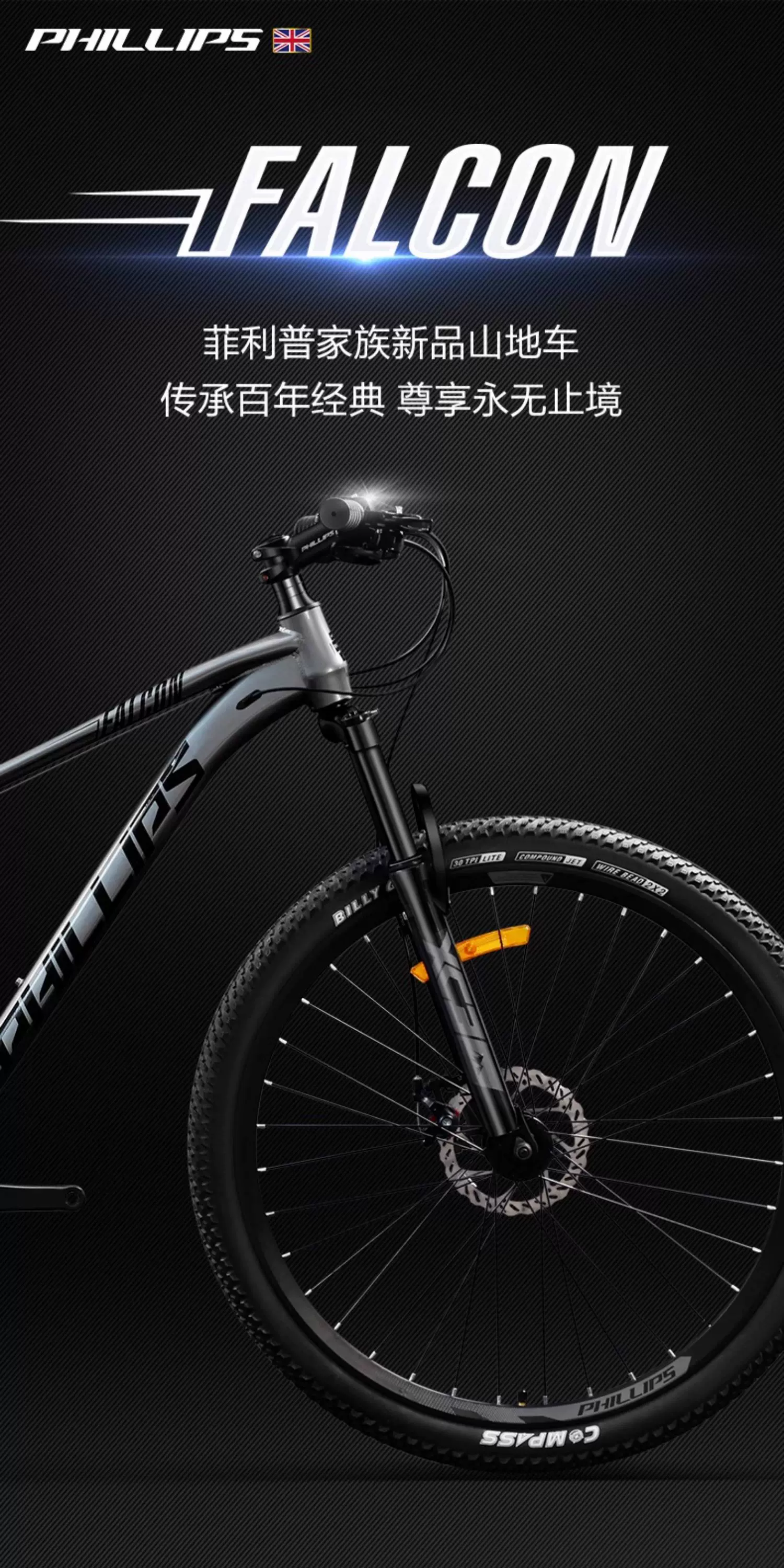 Philip 27 Speed Shock Absorbed Mountain Bike Adult Male Female 26 inch Off road Mountain Bike