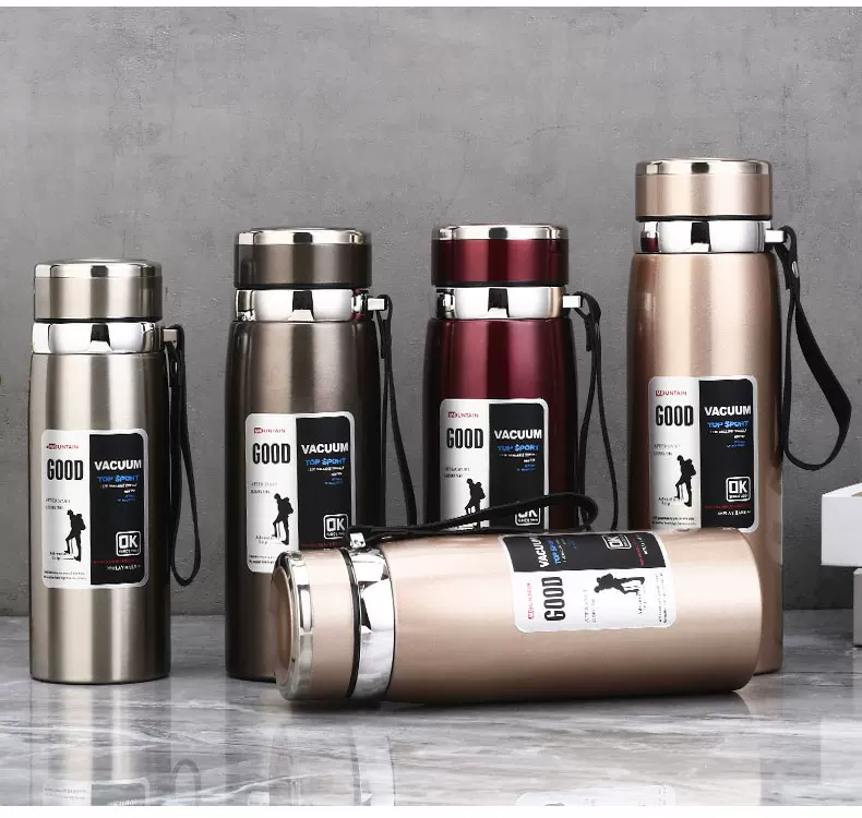 316 stainless steel outdoor car portable insulated cup with a large capacity of 1000ml, men's and women's business tea cups, 800