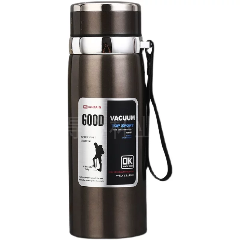 316 stainless steel outdoor car portable insulated cup with a large capacity of 1000ml, men's and women's business tea cups, 800