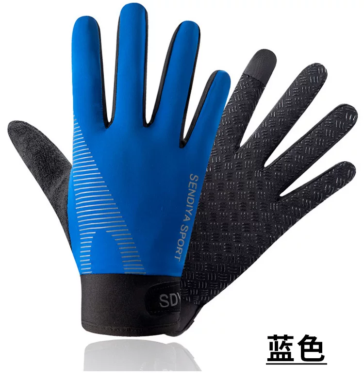 Cycling gloves for men, outdoor cycling, mountain biking, motorcycle driving, Weiya fishing, sports hiking, spring and summer thin gloves