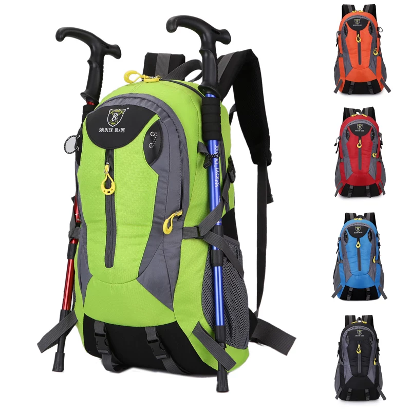 Outdoor leisure lightweight hiking backpack hiking bag 35L men's and women's multifunctional waterproof camping bag