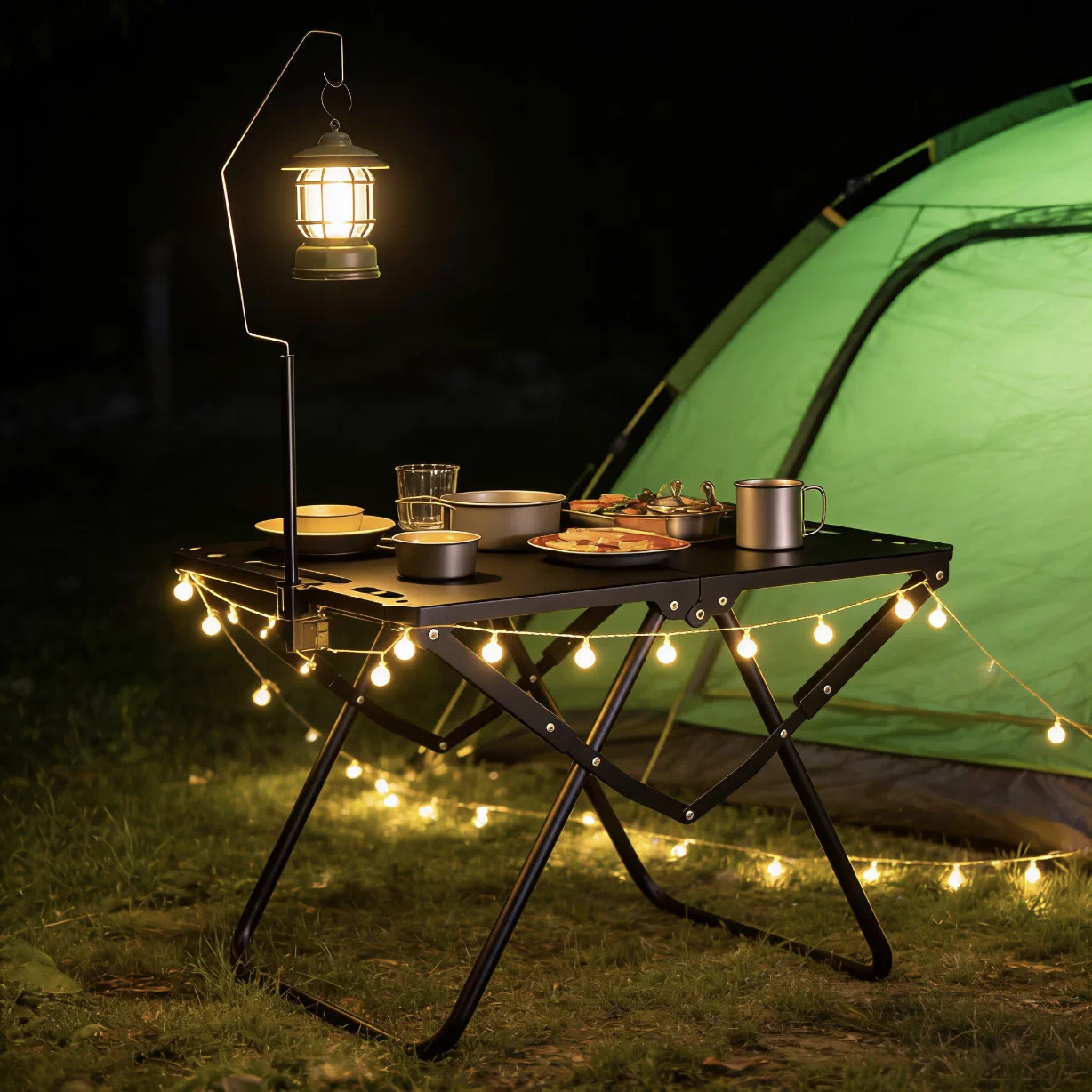 Outdoor tactical folding table IGT second folding multifunctional table portable picnic camping tea table lightweight picnic