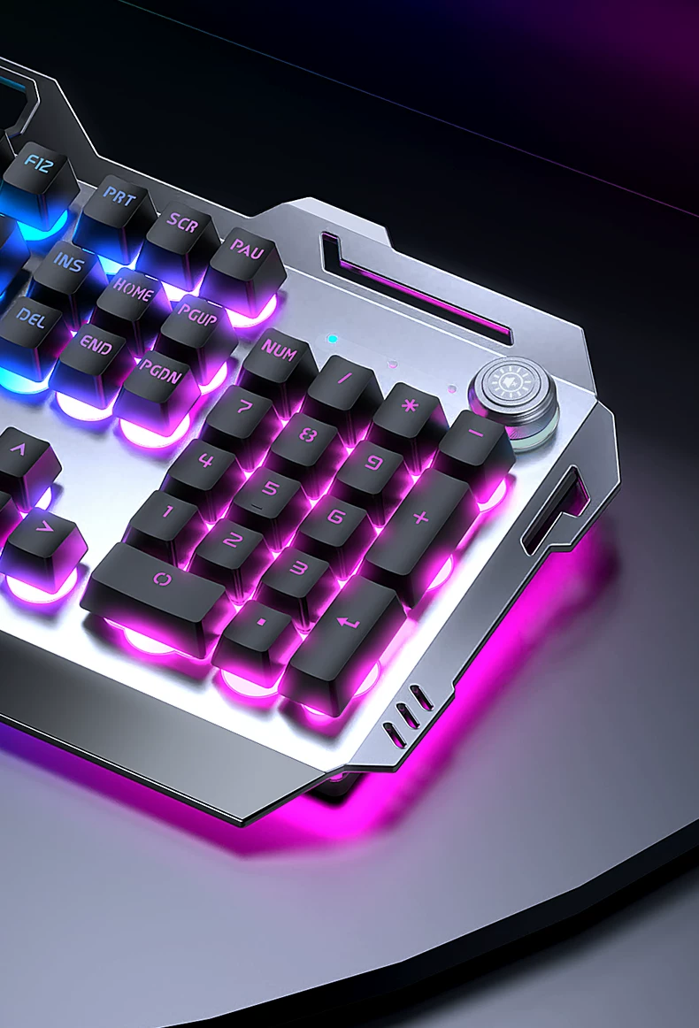 Three piece set of keyboard and mouse for e-sports games, with a mechanical feel, wireless cable, keyboard and mouse for the front runner