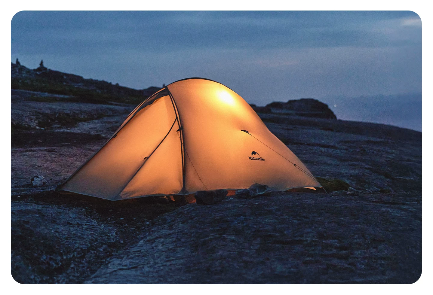 Professional mountaineering lightweight tent, three seasons outdoor camping tent, Nuoke Yunshang series single person ultra light tent