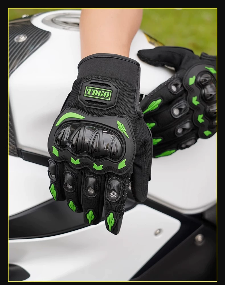 Motorcycle gloves for summer riding, motorcycle and electric bike, anti fall, waterproof, windproof, sunscreen, breathable, suitable for men and women all year round