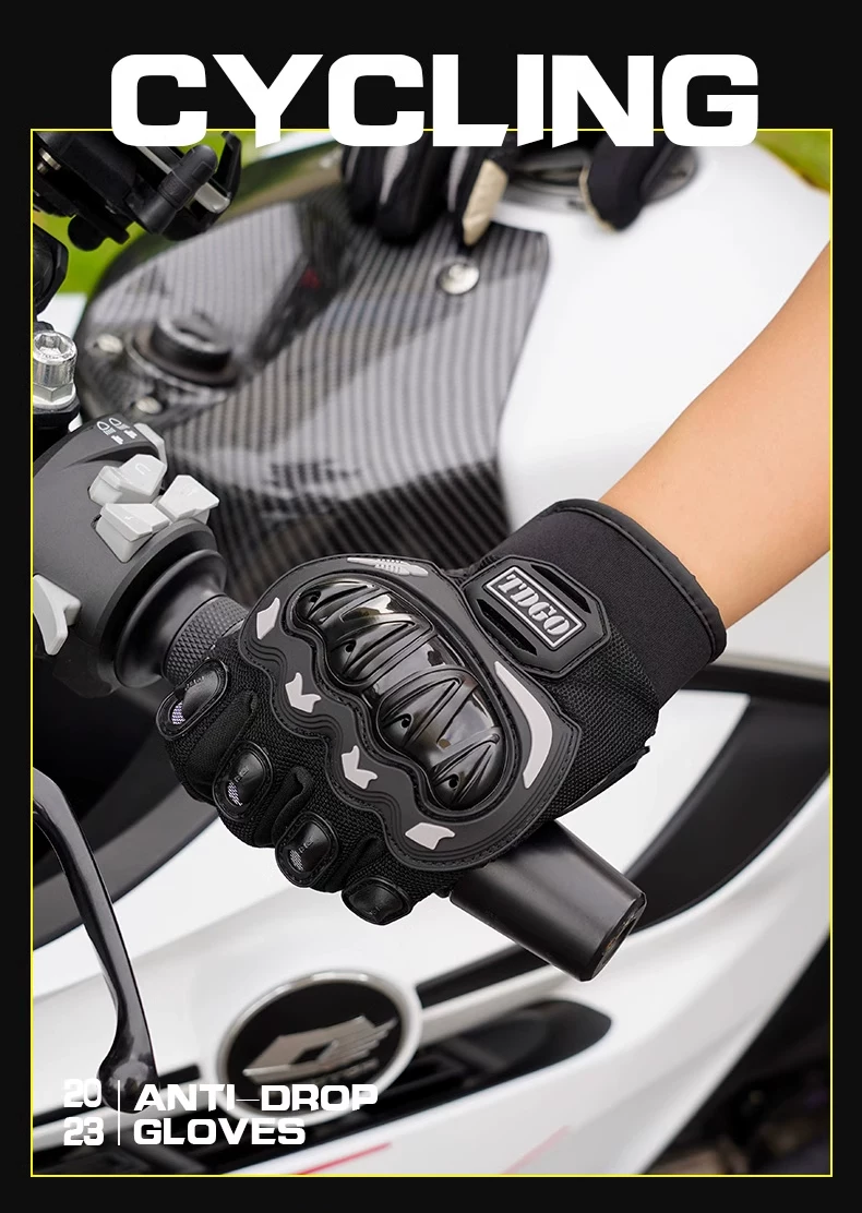 Motorcycle gloves for summer riding, motorcycle and electric bike, anti fall, waterproof, windproof, sunscreen, breathable, suitable for men and women all year round
