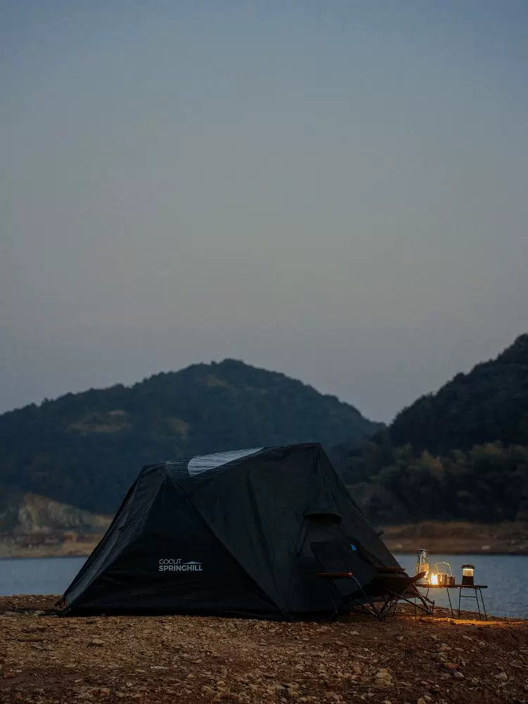 Springhill Chunshan Penglai Outdoor Camping Double Kangaroos, внутренний отчет о поражении маленькой палатки для кемпинга