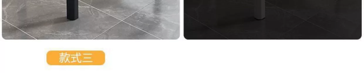 Tempered glass dining table and chair combination, modern and simple household dining table, dining room kitchen, living room table and chair combination