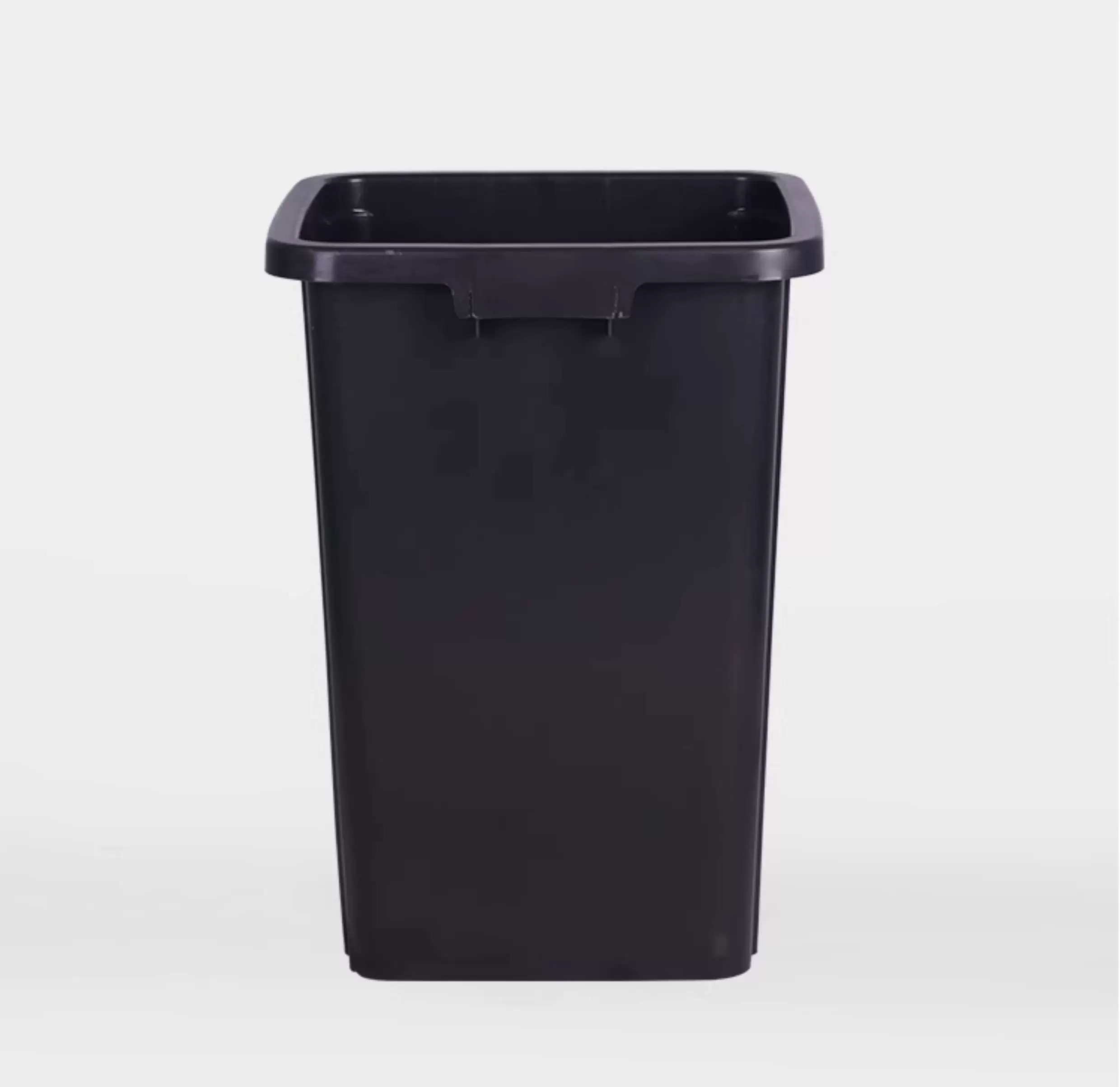 Uncovered square trash can, commercial large capacity, large kitchen waste with lid, garbage bin, household dining cabinet bucket