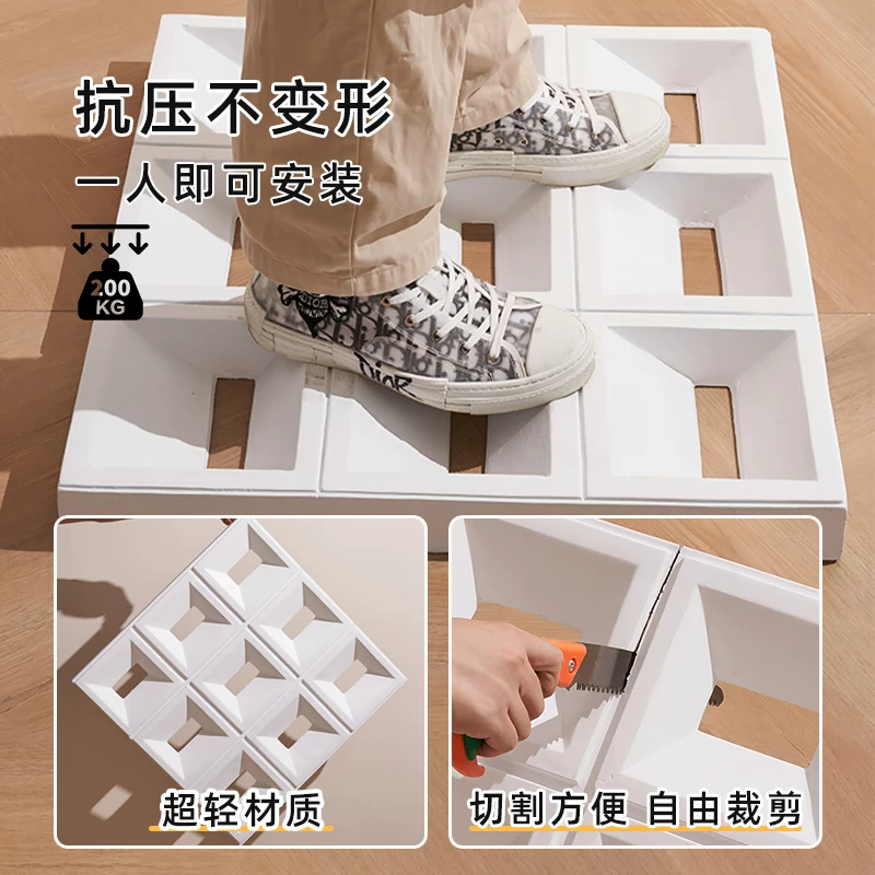 Lightweight PU background wall component brick double-sided nine grid hollow brick indoor and outdoor universal cement brick modern minimalist partition design