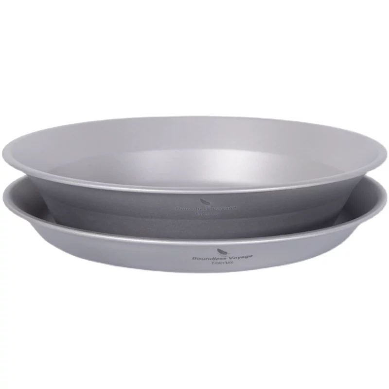 Biwei Pure Titanium Dish Dish Bound Bound, на открытом воздухе казармы блюдо из приправы на послание послание портативное салат для лагеря Dew Campad