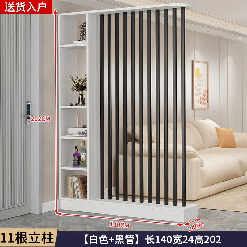 中式屏风玄关柜小户型节省空间 实木简约现代设计可遮挡客厅隔断