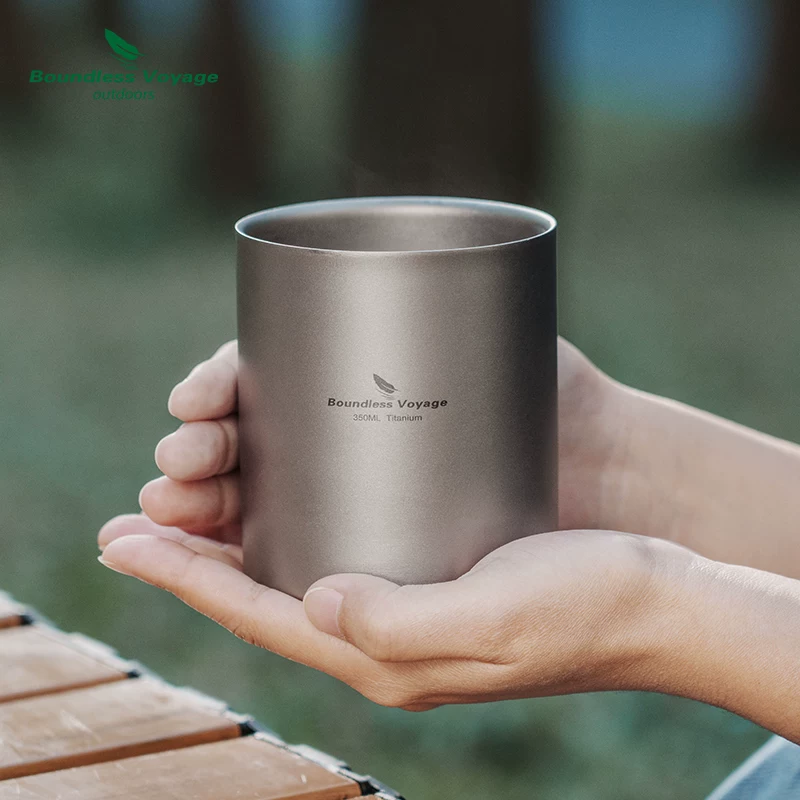 Кофейная чайная чашка для кемпинга, 350 мл, защита от ожогов