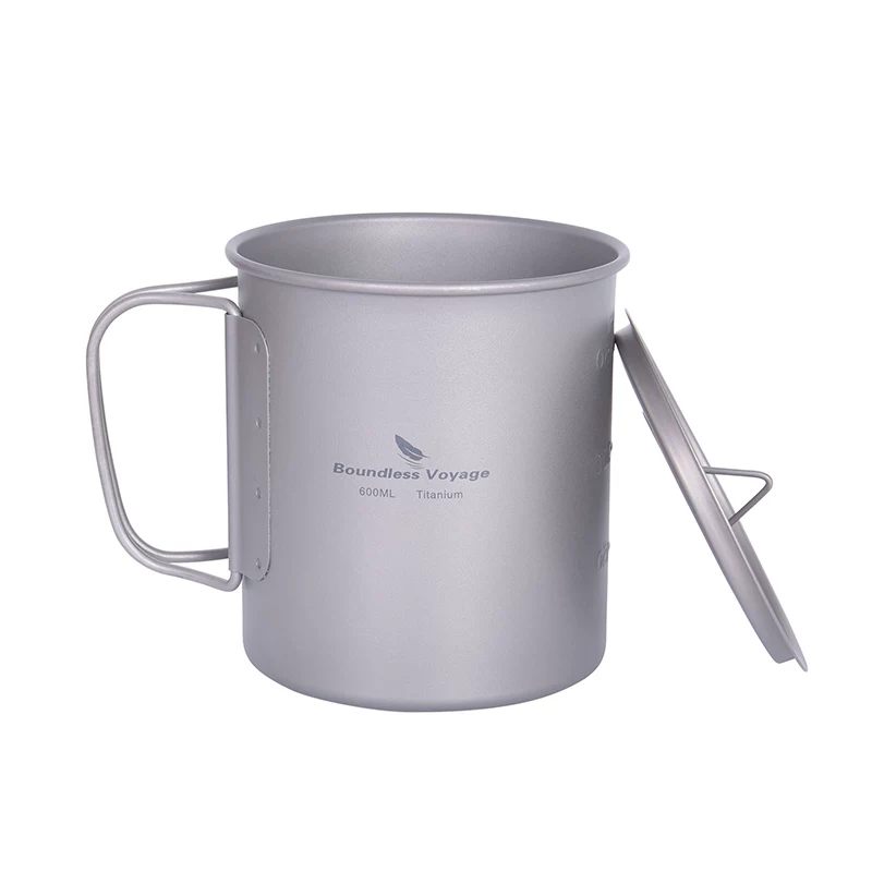 Biwei Pure Titanium Water Cup Outdoor Cumping Camping Coffee Cufe Coffee Coffee Light Portable Mug однослойная чашка для кипячения