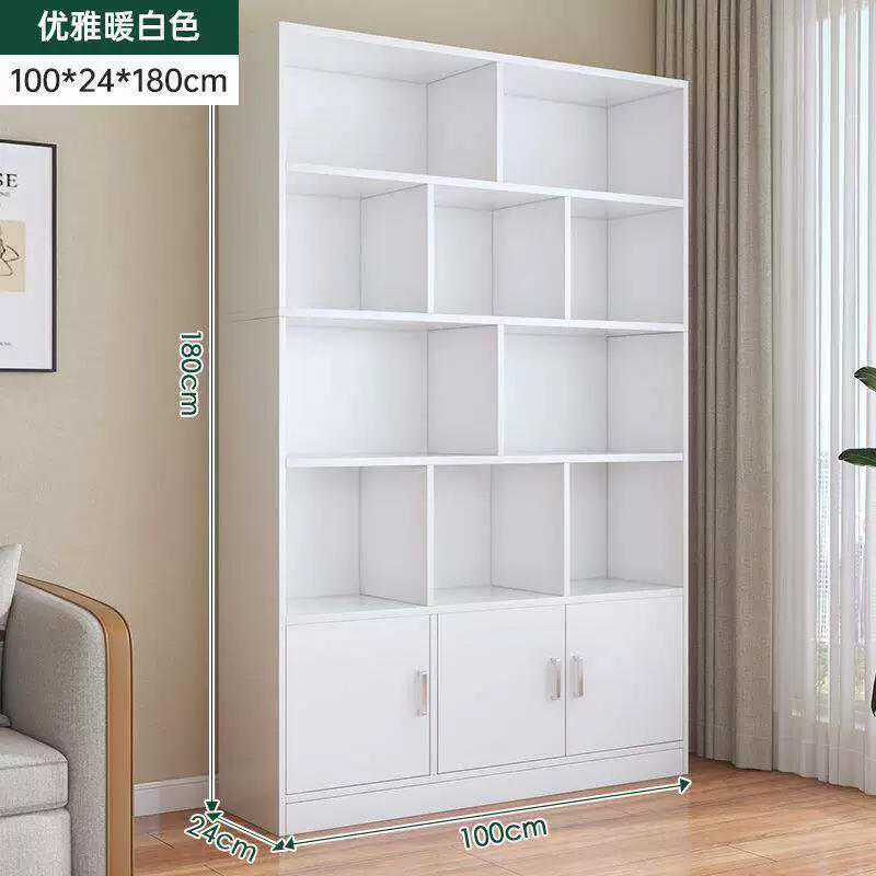 Bookshelf, floor to ceiling storage rack, integrated wall storage cabinet, home bookshelf, display cabinet, office file cabinet, storage cabinet