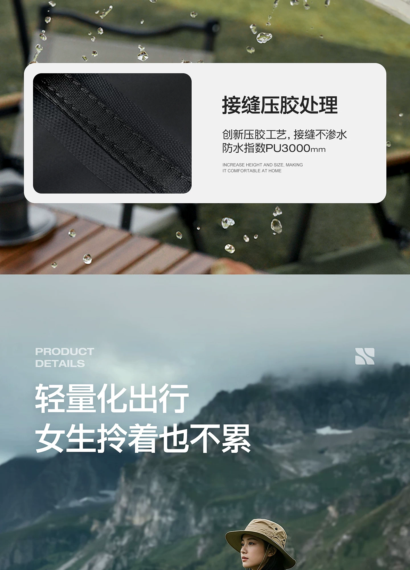 SOYON Speed Camp Black Rubber Sky Tent Outdoor Camping New Type of No need to set up Speed Open Covering Sky Tent Camping Sunshade