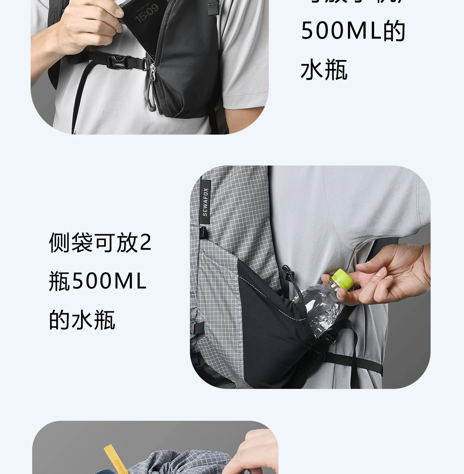 Outdoor professional mountaineering backpack for men, lightweight and large capacity backpack for hiking, sports backpack for travel, lightweight for women