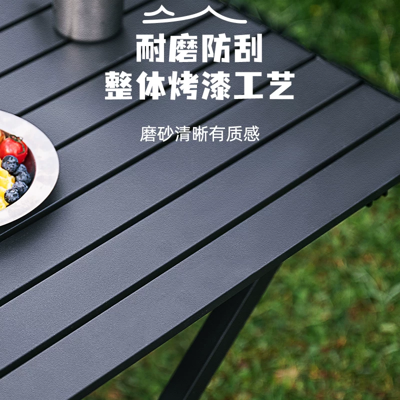 Outdoor Chicken rolls table folding table portable camping supplies set folding picnic table stall barbecue tables and chairs
